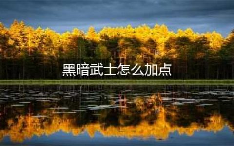 《DNF》黑暗武士100级最强加点2022(黑暗武士怎么加点)
