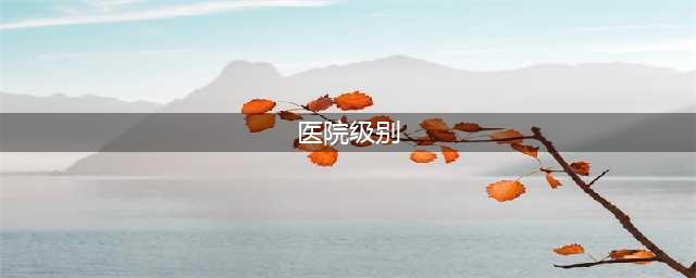 你知道医院的级别是怎么划分的吗？什么叫三甲医院？(医院级别)