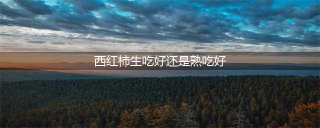 番茄生吃VS熟吃，哪个营养更高？听听营养专家的建议(西红柿生吃好还是熟吃好)