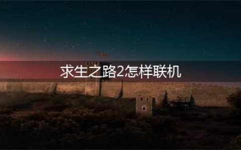 《求生之路2》怎么联机 联机方法教学(求生之路2怎样联机)