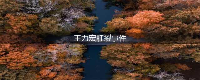 王力宏肛裂事件组图 王力宏肛裂事件是真的吗(王力宏肛裂事件)