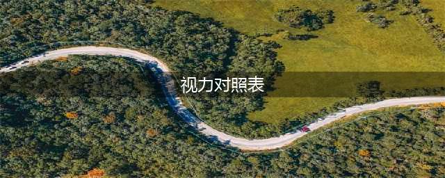 分不清视力1.0和5.0？一文带你了解标准对数视力表和五分记录法(视力对照表)