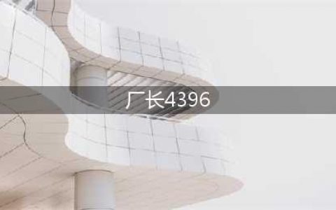 厂长4396是什么梗 4396瞎子什么意思(厂长4396)