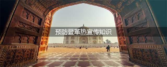 登革热预防知识宣传(预防登革热宣传知识)