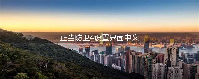 《正当防卫4》中文版设置方法分享 中文版界面怎么设置(正当防卫4设置界面中文)