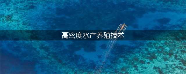 高密度技术管窥，不懂这些勿轻易谈高密度养鱼虾！(高密度水产养殖技术)