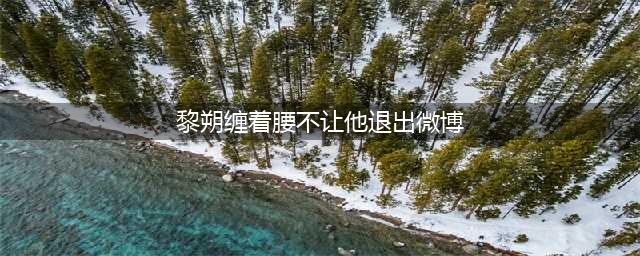 谁把谁当真：小甜辛逞口舌之快，企图洗脑黎叔叔，黎朔无情赶人(黎朔缠着腰不让他退出微博)