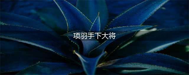 项羽手下10位大将排名(项羽手下大将)