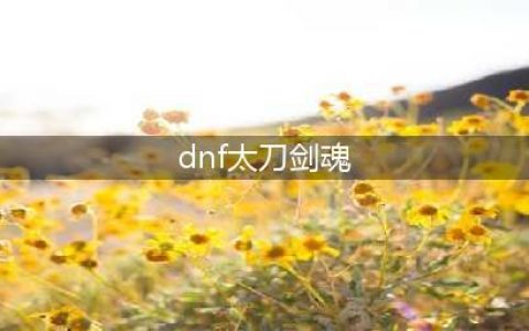 《DNF》105级胜负之役太刀剑魂装备属性详解(dnf太刀剑魂)