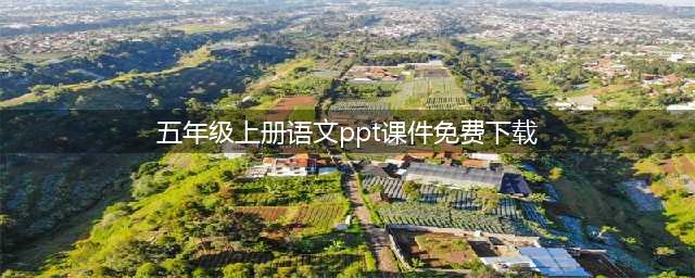 五年级语文上册全册ppt课件（可下载收藏）(五年级上册语文ppt课件免费下载)