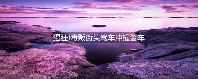 太猖狂！疯狂毒贩街头驾车冲撞警车(猖狂!毒贩街头驾车冲撞警车)