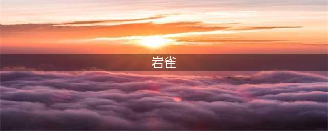岩雀改动出炉：爆发伤害削弱，Q变为范围伤害，E眩晕突进的敌人(岩雀)