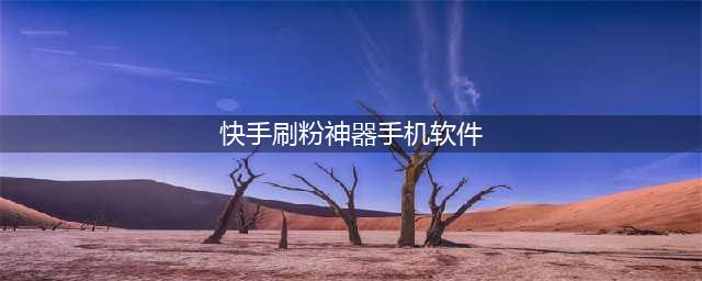 揭秘快手涨粉神器让你的才华脱颖而出(快手刷粉神器手机软件)
