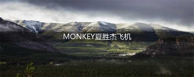 帅气的monkey夏胜杰 网友：馋他身子(MONKEY夏胜杰飞机)