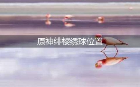 原神绯樱绣球分布的位置都在哪