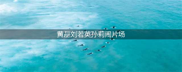 黄磊曝出曾不忠诚刘若英，孙莉大闹片场而分手，“好男人”人设不保(黄磊刘若英孙莉闹片场)