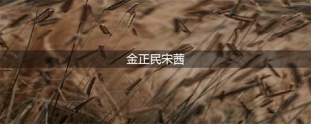 爆料谁追过宋茜(金正民宋茜)