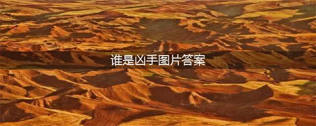 《谁是凶手》看完让你统领全局，一张图详细解答，真相只有一个(谁是凶手图片答案)