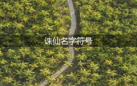 诛仙世界名字特殊符号有哪些 名字特殊符号一览