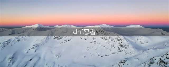 《DNF》2021忍者技能攻略 技能加点推荐(dnf忍者)