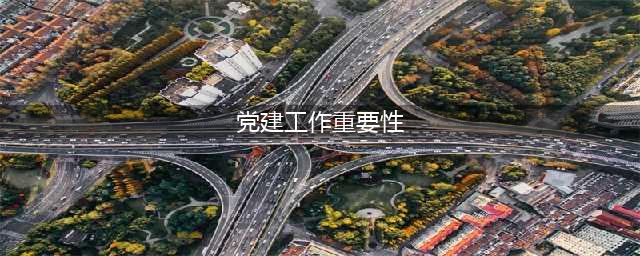 抓好党建工作重要性(党建工作重要性)