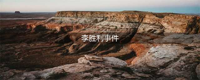 李胜利的事件是怎么回事？(李胜利事件)