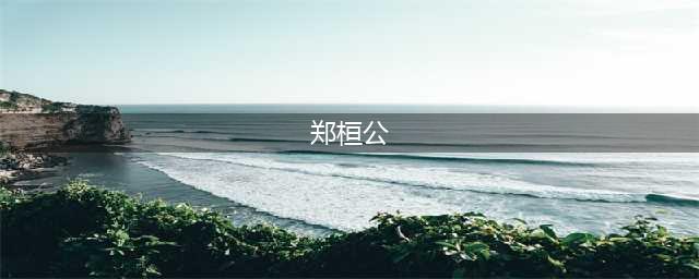 百川论道 | 郑桓公(郑桓公)