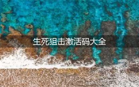 《生死狙击》2激活码大全 激活码礼包一览(生死狙击激活码大全)