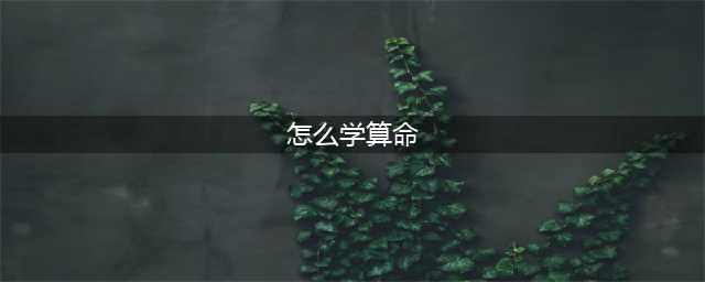 周易八字算命要怎么入门(怎么学算命)