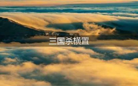 三国杀横置作用是什么(三国杀横置)