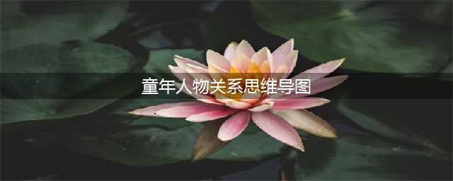 《童年》思维导图分享，一张导图带你轻松梳理人物关系(童年人物关系思维导图)