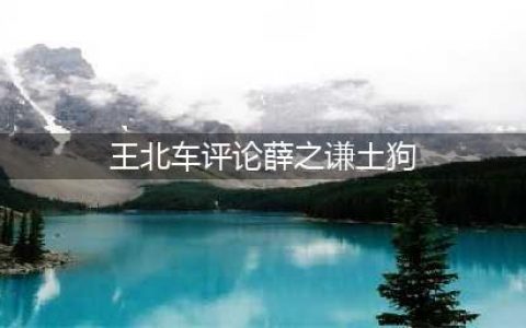 王北车疑背叛队友签约公司，还骂薛之谦土狗，网友：不封才怪！(王北车评论薛之谦土狗)