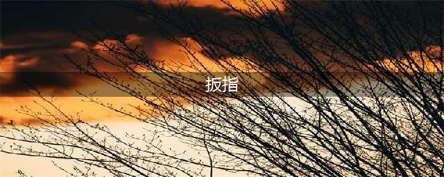 扳指大全，个个都是极品！(扳指)