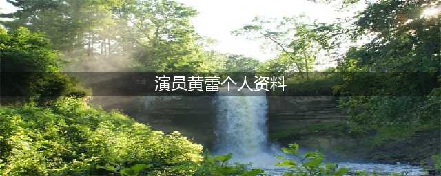 任程伟妻子黄蕾是谁 详细资料及一家四口照片引热议(演员黄蕾个人资料)
