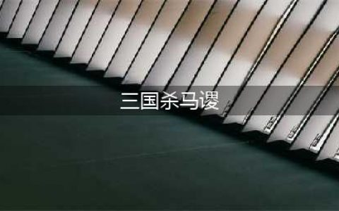 三国杀马谡技能大全一览