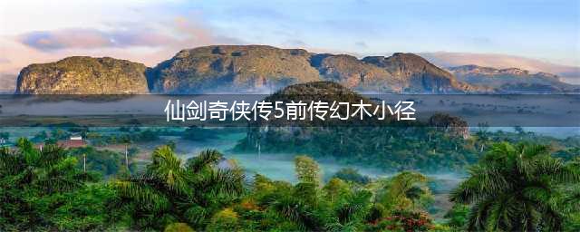 《仙剑奇侠传5前传》幻木小径通关方法 传幻木小径怎么过(仙剑奇侠传5前传幻木小径)