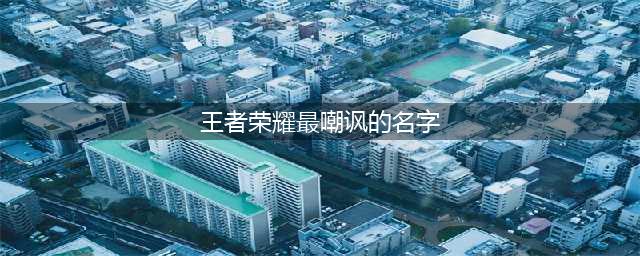 【游戏网名】王者荣耀：最嘲讽对面名字大全 讽刺的名字气死对面(王者荣耀最嘲讽的名字)