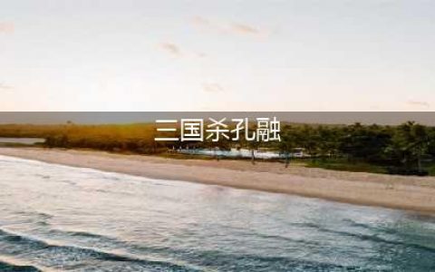 三国杀孔融技能大全一览(三国杀孔融)