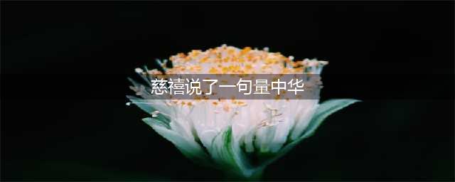 八国联军侵华时慈禧太后说了1句话，让后人骂了100多年(慈禧说了一句量中华)