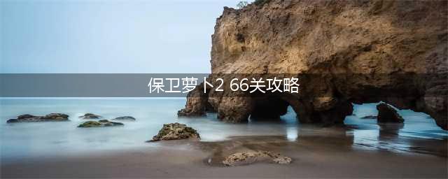 《保卫萝卜2》完整攻略图解66关(保卫萝卜2 66关攻略)