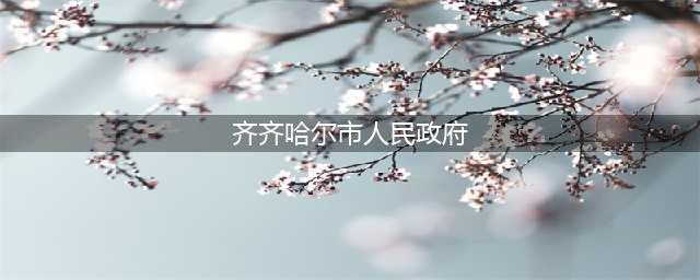 齐齐哈尔市人民政府任免职通知(齐齐哈尔市人民政府)