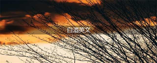 白酒的英文，千万别说成“white wine”(白酒英文)