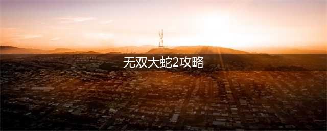 无双大蛇2快速练级方法 无双大蛇2刷经验攻略(无双大蛇2攻略)