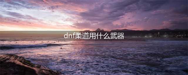 《DNF》100男柔道毕业武器带什么好 男柔道毕业武器使用推荐(dnf柔道用什么武器)