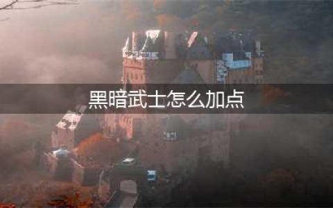 《DNF》2022黑暗武士怎么加点 黑暗武士最强加点推荐(黑暗武士怎么加点)