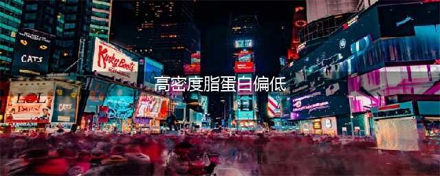 体检后发现高密度脂蛋白偏低，怎么办？(高密度脂蛋白偏低)