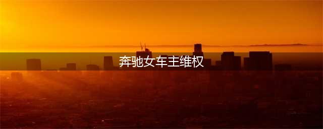 奔驰女车主维权事件，给了大众什么启示？(奔驰女车主维权)