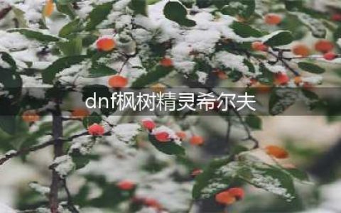 《DNF》树精灵怎么样 树精灵外观属性介绍(dnf枫树精灵希尔夫)