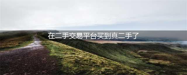 在二手交易平台买到真二手了！(在二手交易平台买到真二手了)