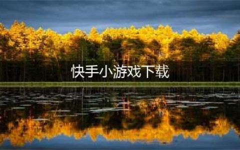 快手小游戏下载安卓版免费2021 好玩的快手小游戏推荐(快手小游戏下载)